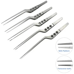 Medical Brain Tweezers Z type Microsurgical fine forceps Soft tissue Polyp tumor Extirpater Neurosurgery instrument