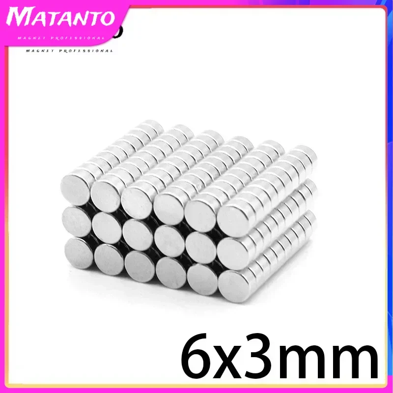 6x3 Small Round Powerful Magnetic Magnets N35 Neodymium Magnet Disc 6x3mm Rare Earth Magnets Strong 6x3mm