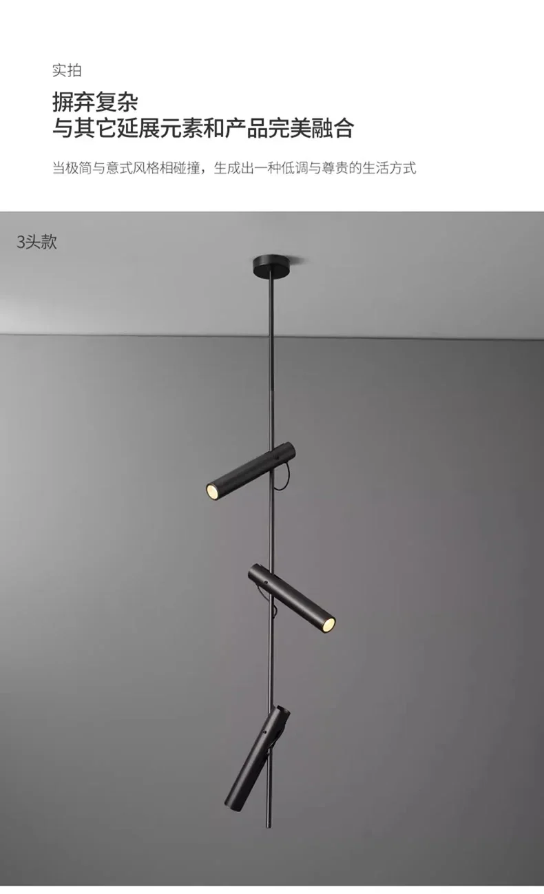 Creative Nordic Chandelier Black Dining Room Island