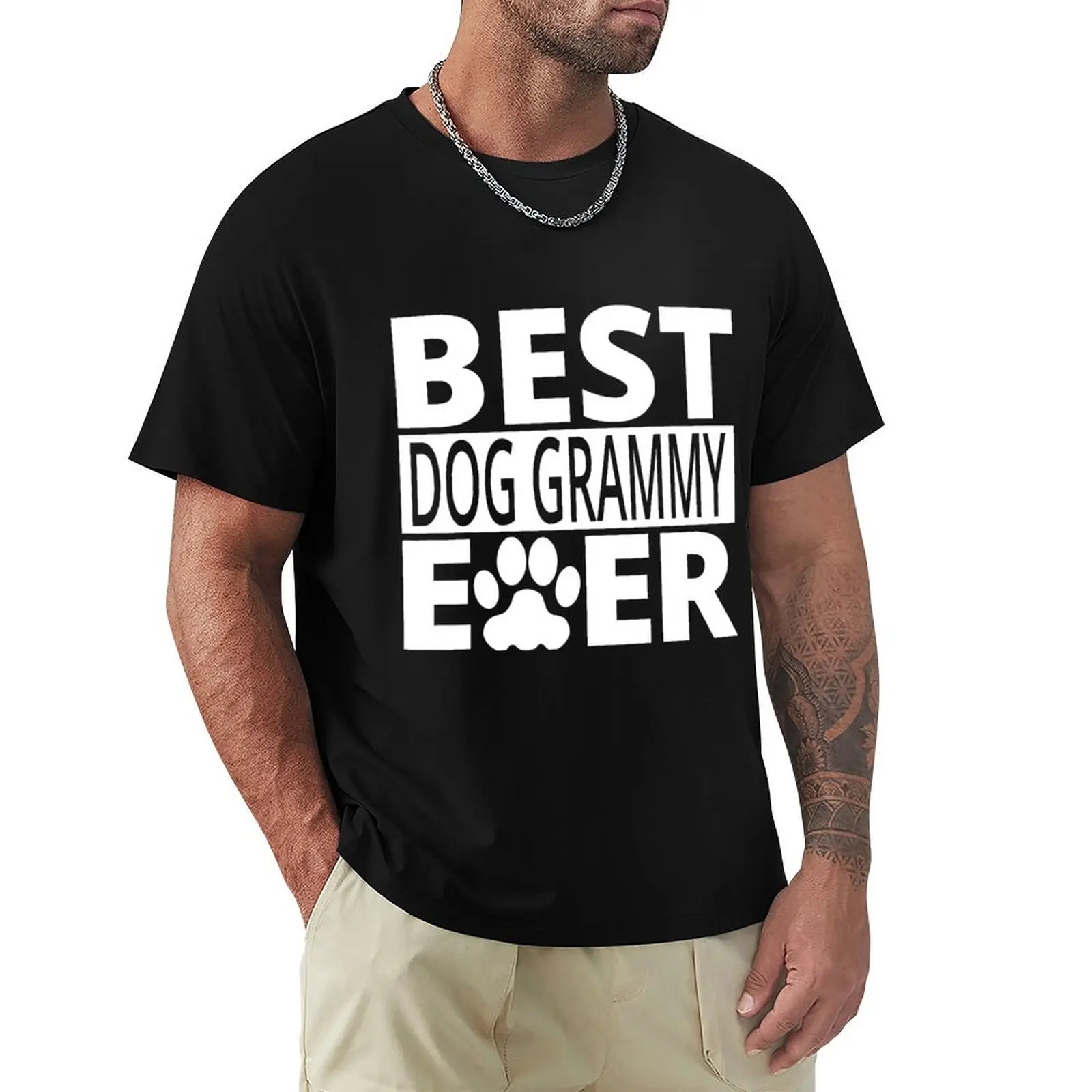 Best Dog Grammy Ever Shirt Dog Grandma Gifts T-shirt hippie clothes sublime tops sports fans workout shirts for men