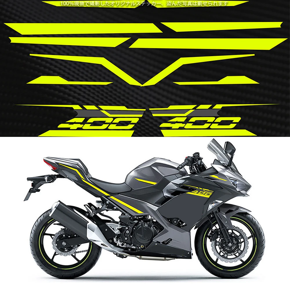 

For Kawasaki NINJA400 ninja 400 2019-2023 2018 2019 2020 2024 Ninja Motorcycle Accessories Fairing Sticker Whole Car Sticker Kit