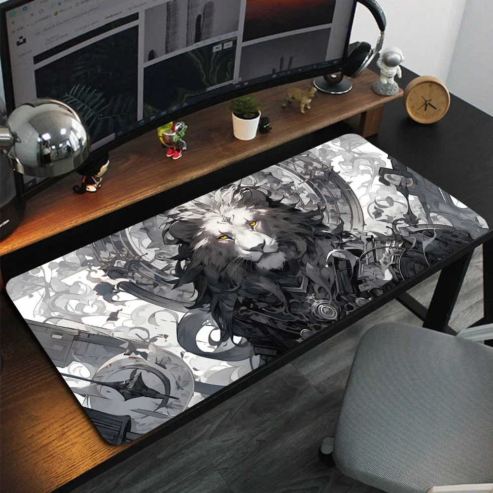 Tiger Lion Mouse Pad Large Computer Office Game Table Mats New XXL 90x40 Rubber Anti-slip Gaming Keyboard Mousepad Long Desk Mat