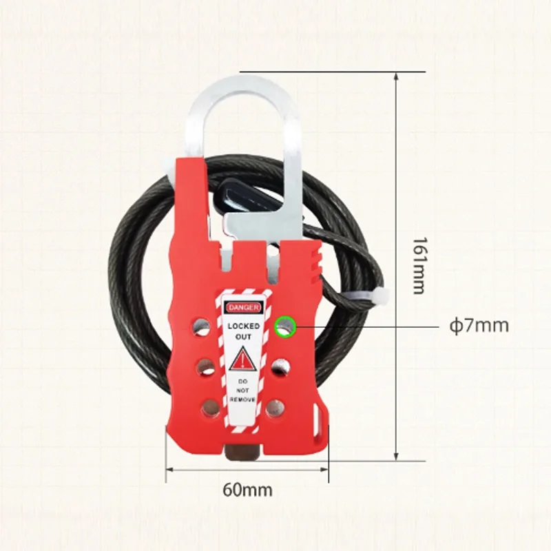 Keyu Adjustable Buckle Cable Lock Isolation Industrial Safety Valve Equipment PC/PBT Alloy