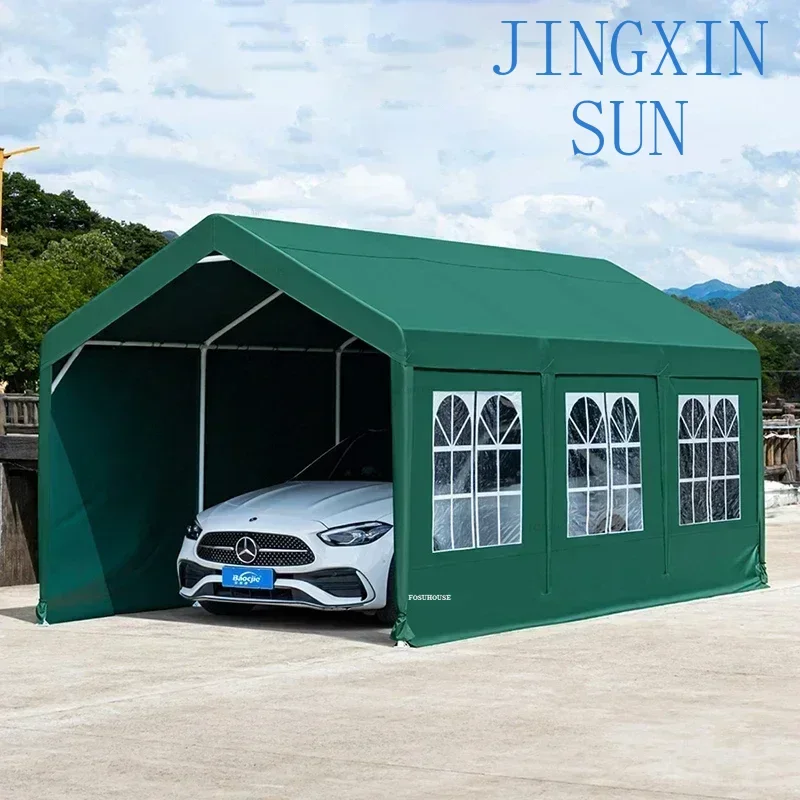 Simple Retractable Gazebos Outdoor Canopy Tent Modern Rainproof Sunscreen Awning Large Movable Pergola Home Courtyard Carport GL