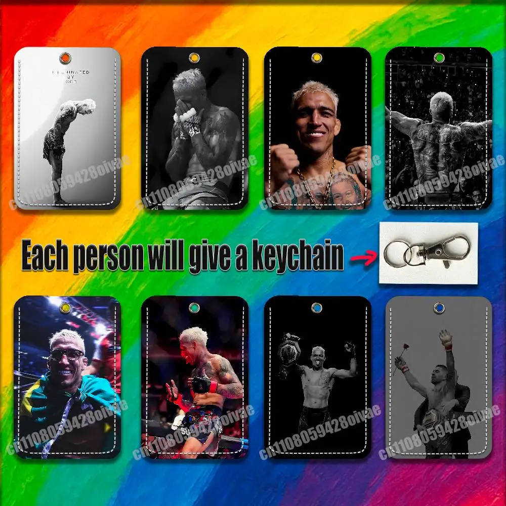 

Brazil Brazilian C-Charles Oliveira For ID Clips Credit Bank Bag Bus Meal Card Holder Cover Pocket Decoration Keychain