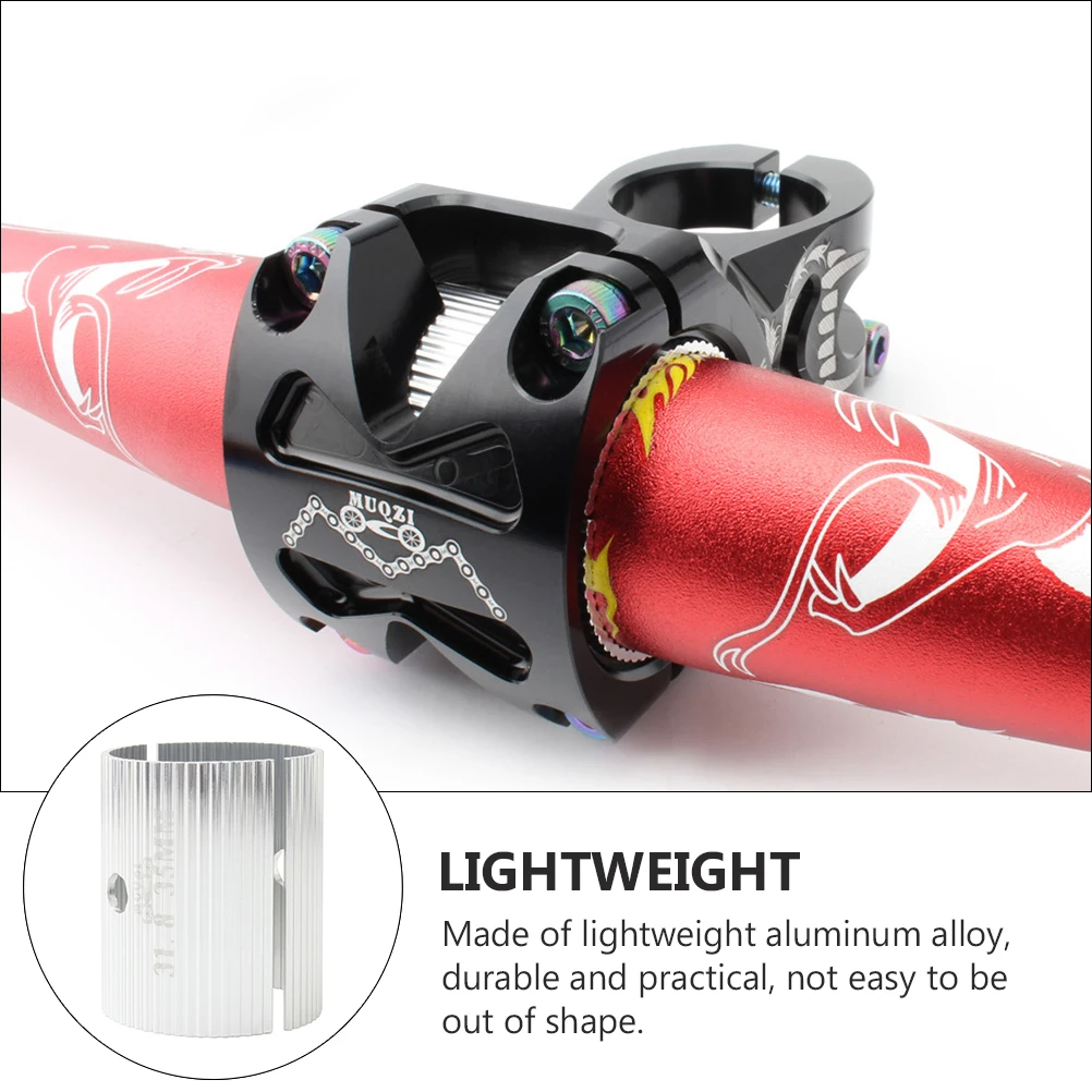 

2 Pcs Seat Post Handlebar Adapter Fitness Riser Aluminum Alloy Bike Stem Reducer