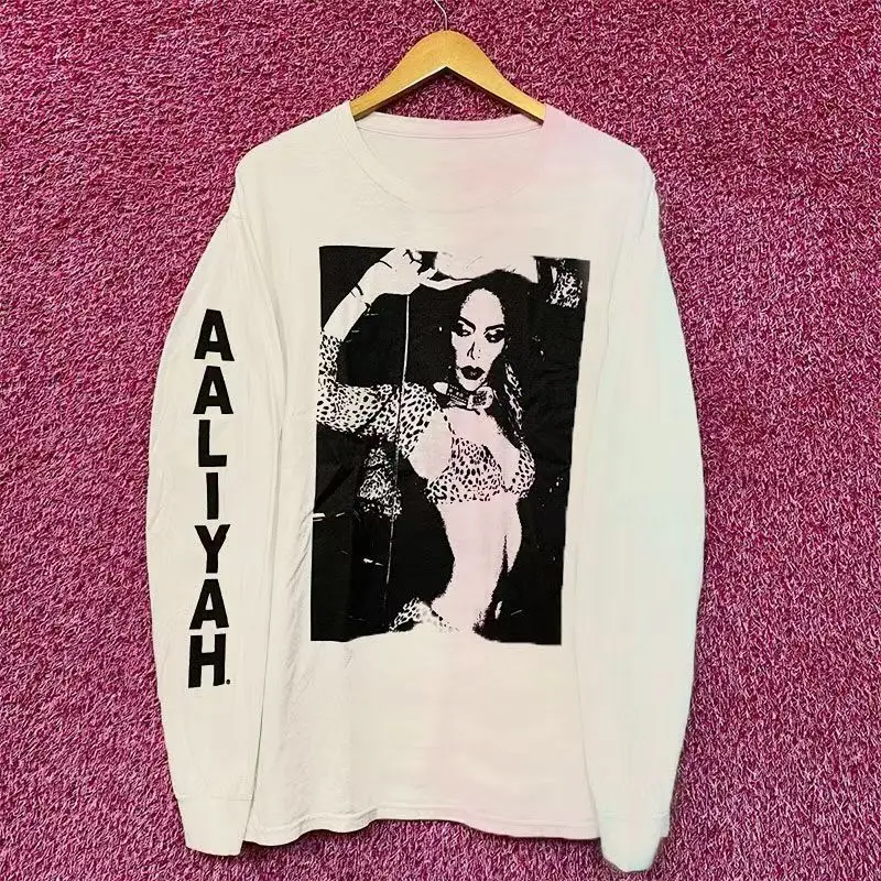 

Мужская футболка Harajuku в стиле хип-хоп с графическим принтом Y2k, хлопковая футболка большого размера с круглым вырезом, новые готические топы с длинными рукавами, футболки