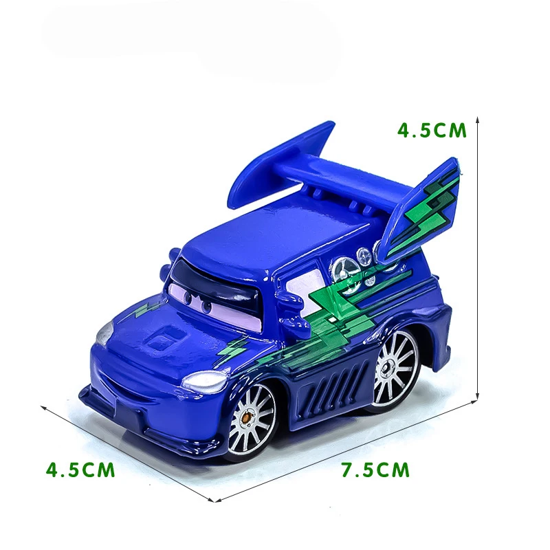 Coche de Metal de Aleación de Pixar Cars 3, Arvy, Miss Fritter, Mater, Mr. Destruction, Modelo de Coche Fundido a Presión a Escala 1:55, Juguete para Niños, Regalo de Cumpleaños