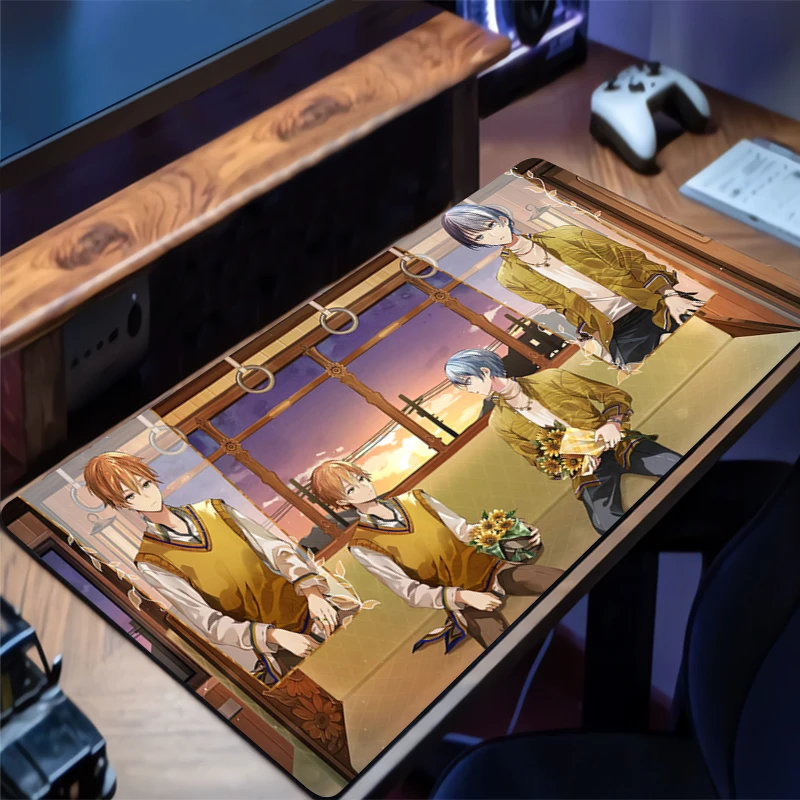 Mouse pad Large Project SEKAI H-Hatsune Miku rubber keyboard mouse carpet anti-slip gamer mouse pad coaster PC HD Anime Mousepad