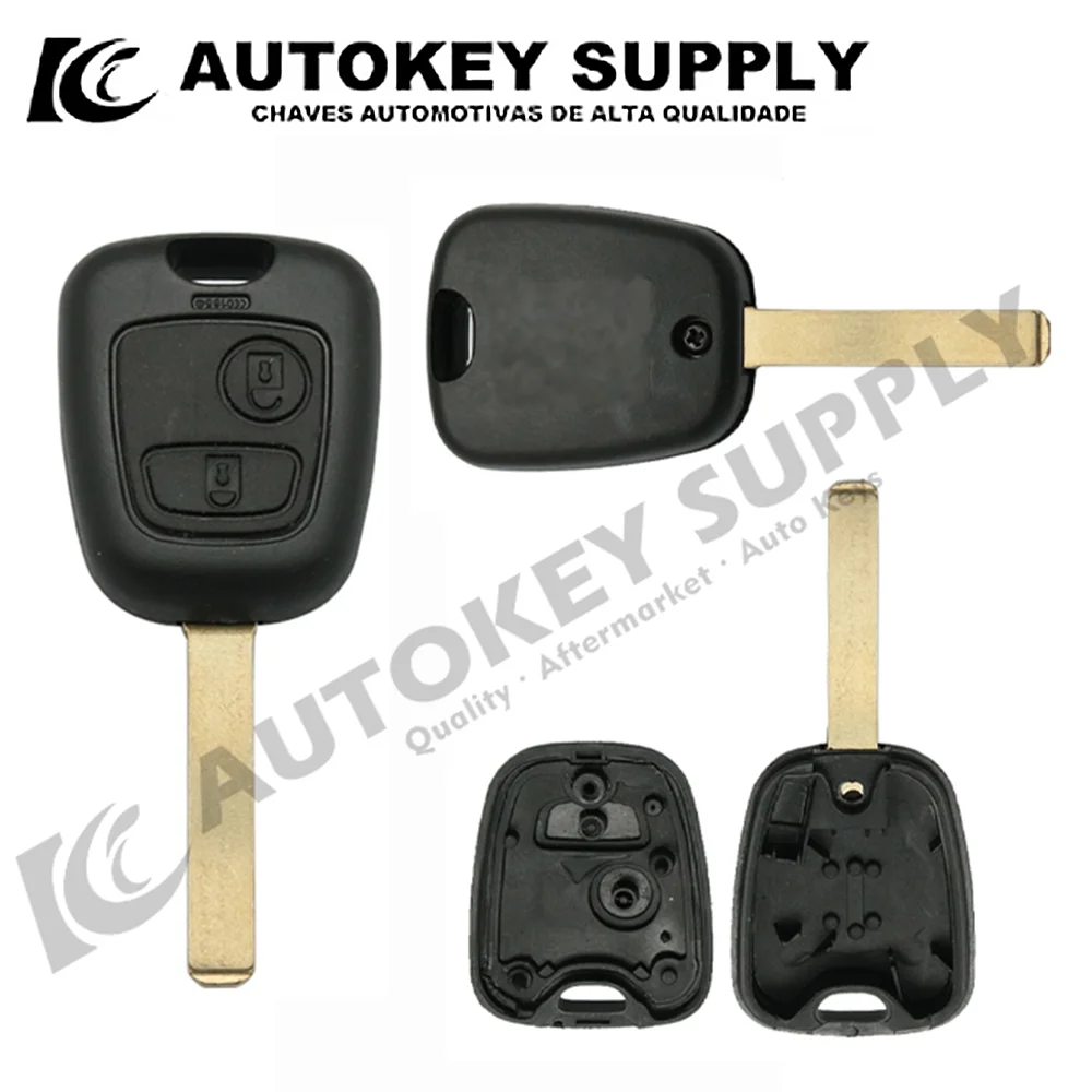 

Autokeysupply AKPGS214 C1 C2 C3 C5 Xsara 2 Button Remote Key For Peugeot