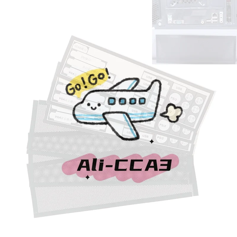 

3Pcs PVC Dust Filter Universal DIY Shield Back Plate For Computer Chassis I/O