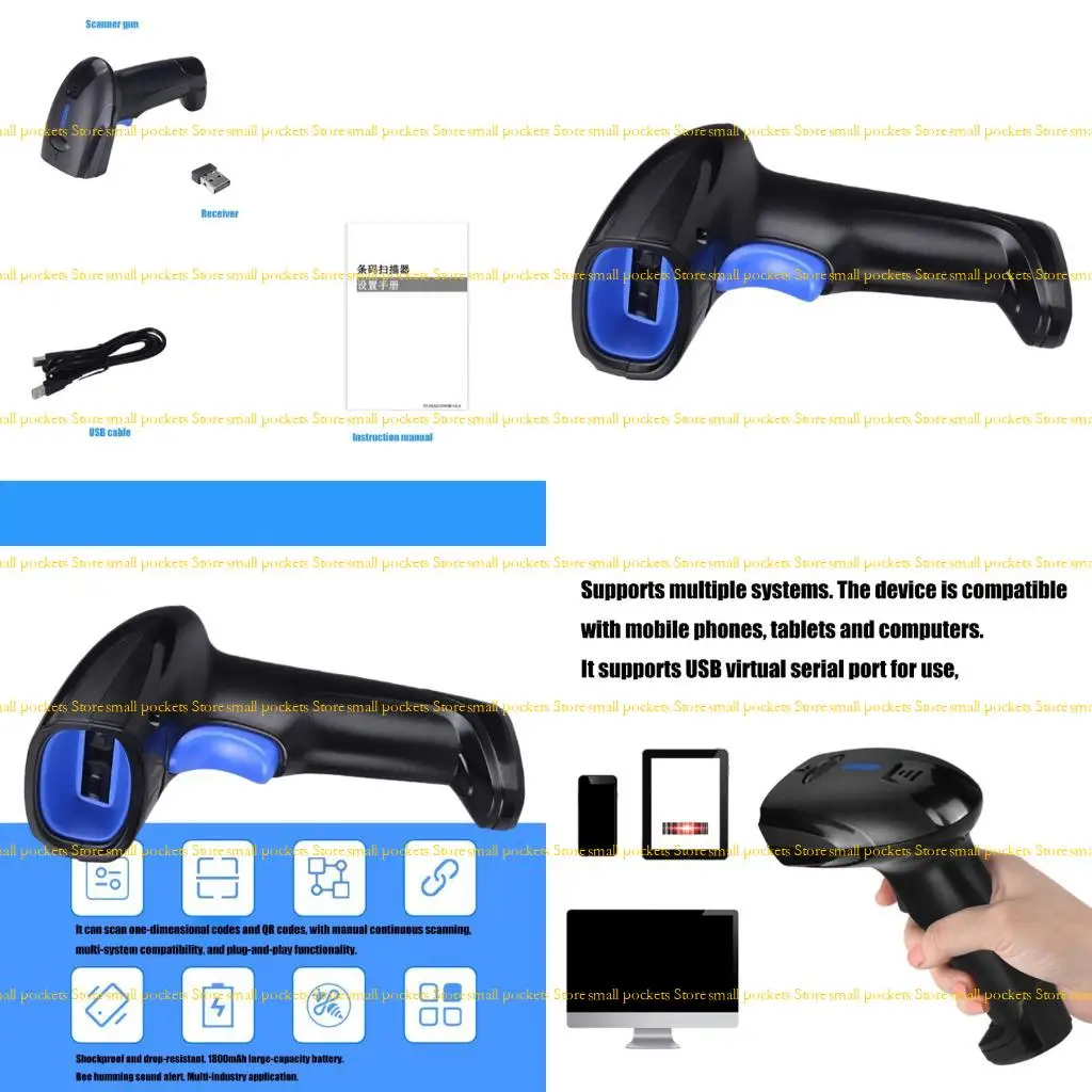 

R1WD Проводной сканер штрих-кода Проводной портативный считыватель штрих-кодов для смартфонов