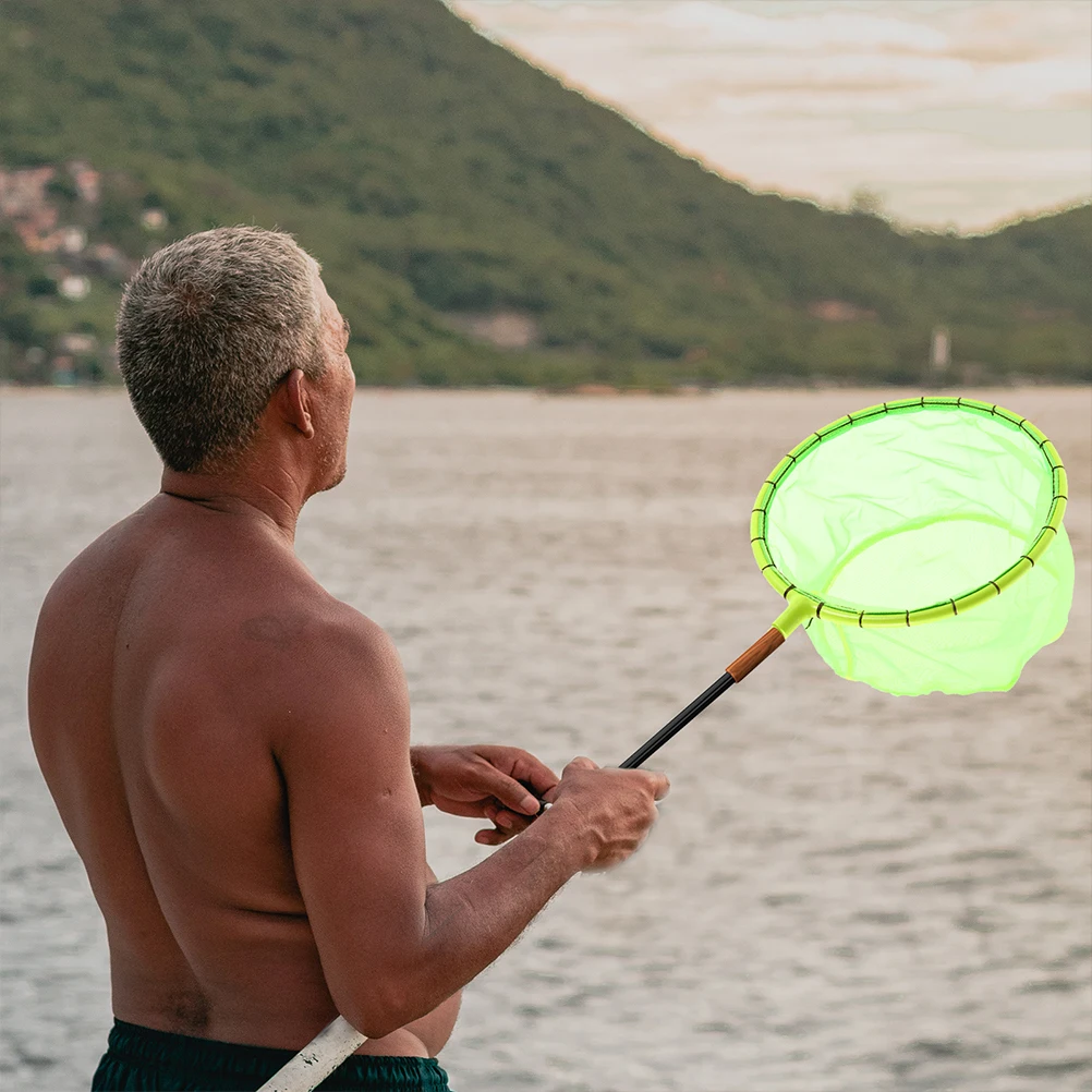 

Adjustable Length Fishing Net Portable Aluminum Skimmer Tool for Outdoor Carp Fish Catching Lightweight Debris Removal Tank
