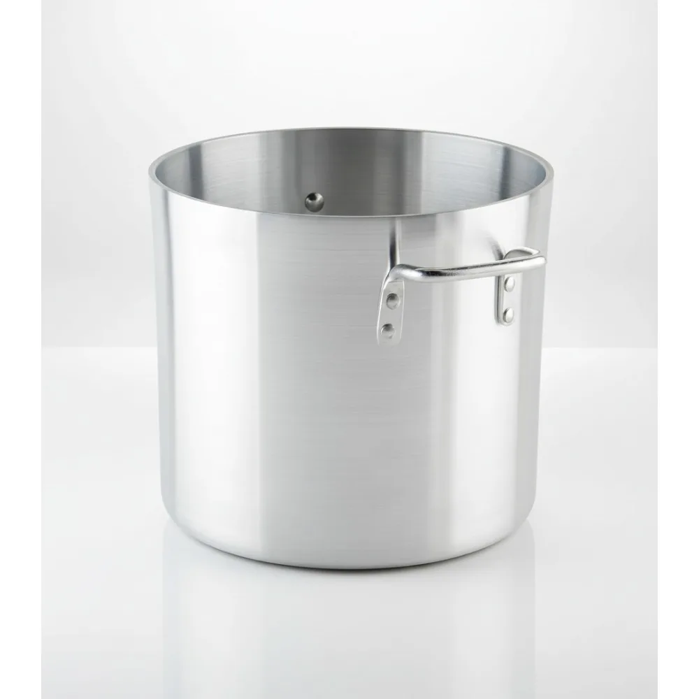 

6.0mm Heavy-Duty Aluminum Stock Pot, 16-Quart for Professional Chefs and Home Cooks