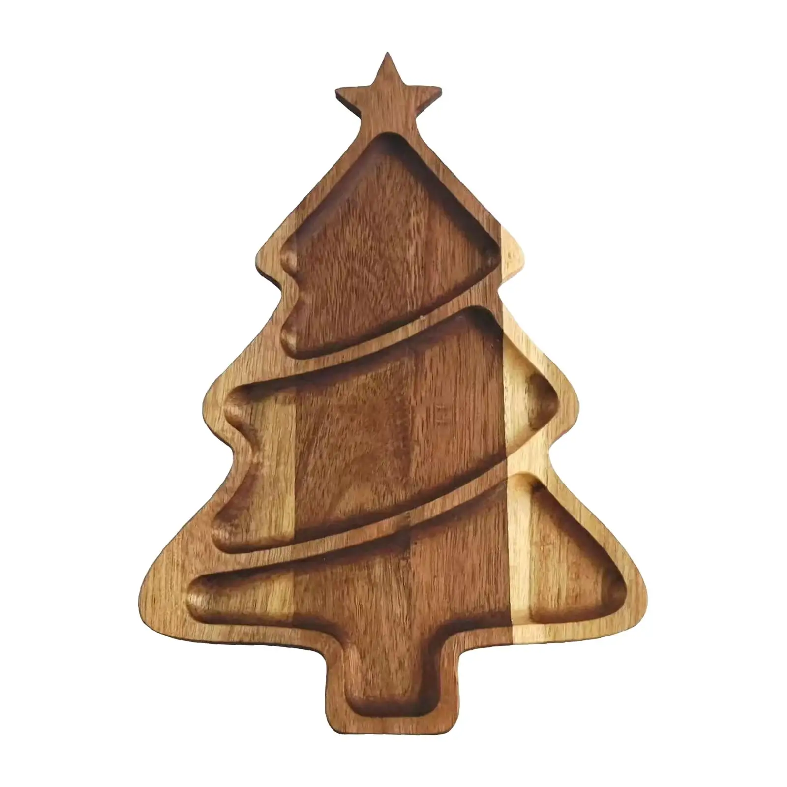 Christmas Tree Shape Tray Appetizer Platter Elegant Decorative Dessert Plate Serving Tray for Party Favor Events Drawing Room