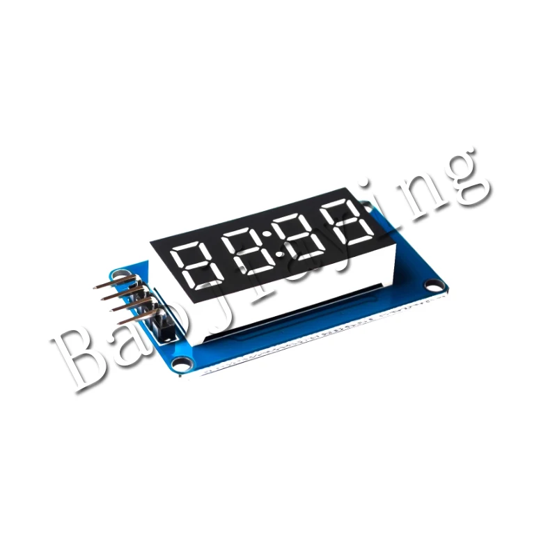 5 قطعة/الوحدة 4 بت وحدة عرض أنبوبية رقمية سطوع LED قابل للتعديل مع ساعة الساعة