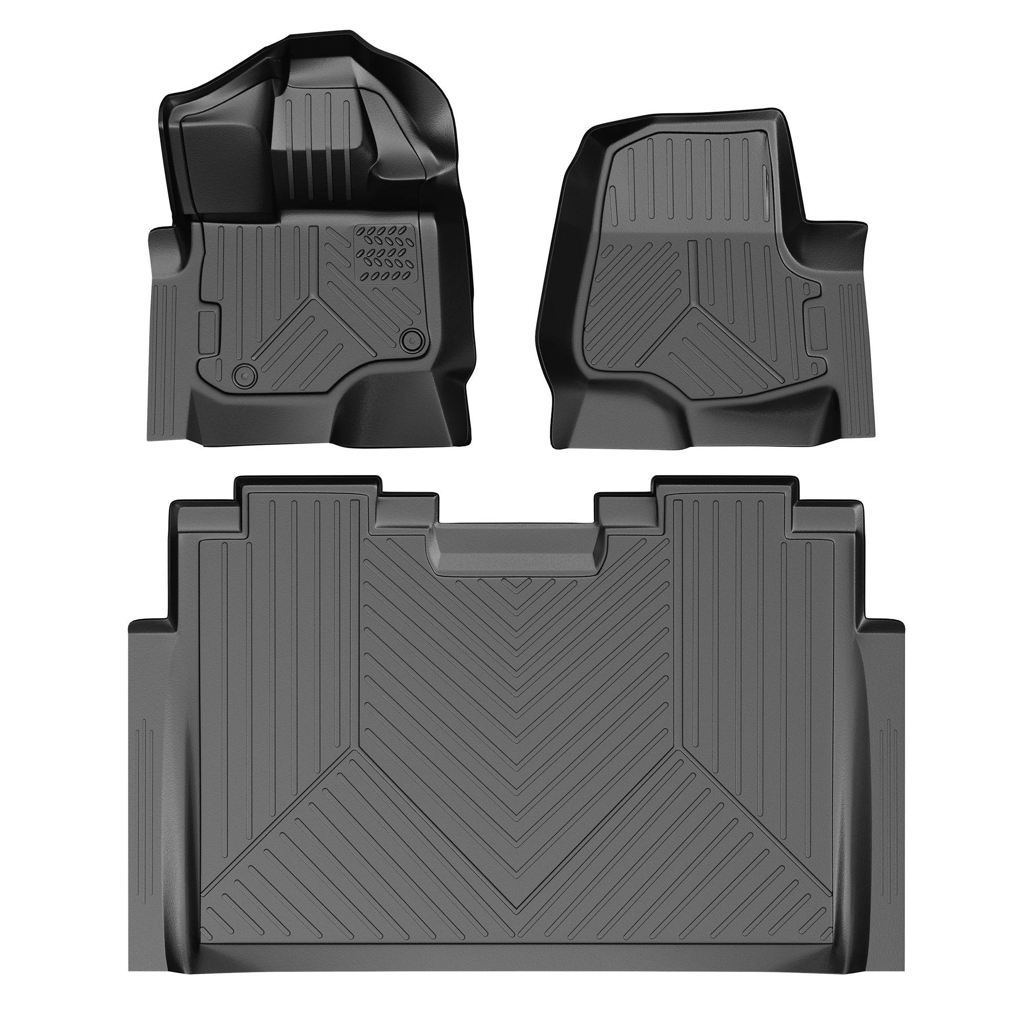 

Floor Mats for 2015-2024 Ford F150/F150 Lighting Supercrew Cab/Crew Cab (First Row Bucket Seats Only), Car Interior Replacements