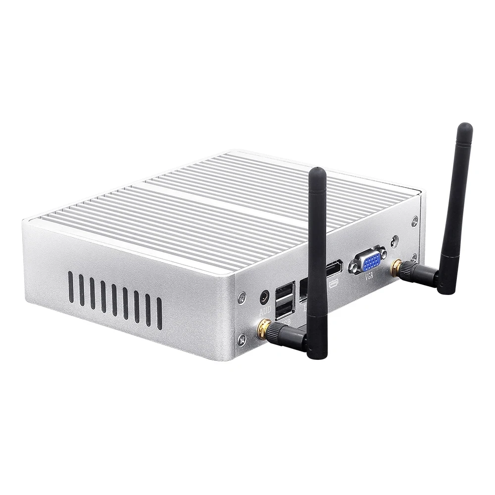 XCY X32 Mini PC senza ventola Intel Core i7-4500U Windows 10 Windows 7 Linux 300Mbps WiFi Gigabit Ethernet PC industriale
