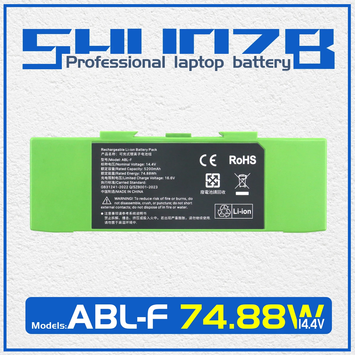ABL-F Replacement Battery for iRobot Roomba i7 i7+ j7 j7+ 7158 7150 7550 7558 i3 i3+ 3150 i4 i4+ 4150 i8 and e5 e6 e5150 e6198