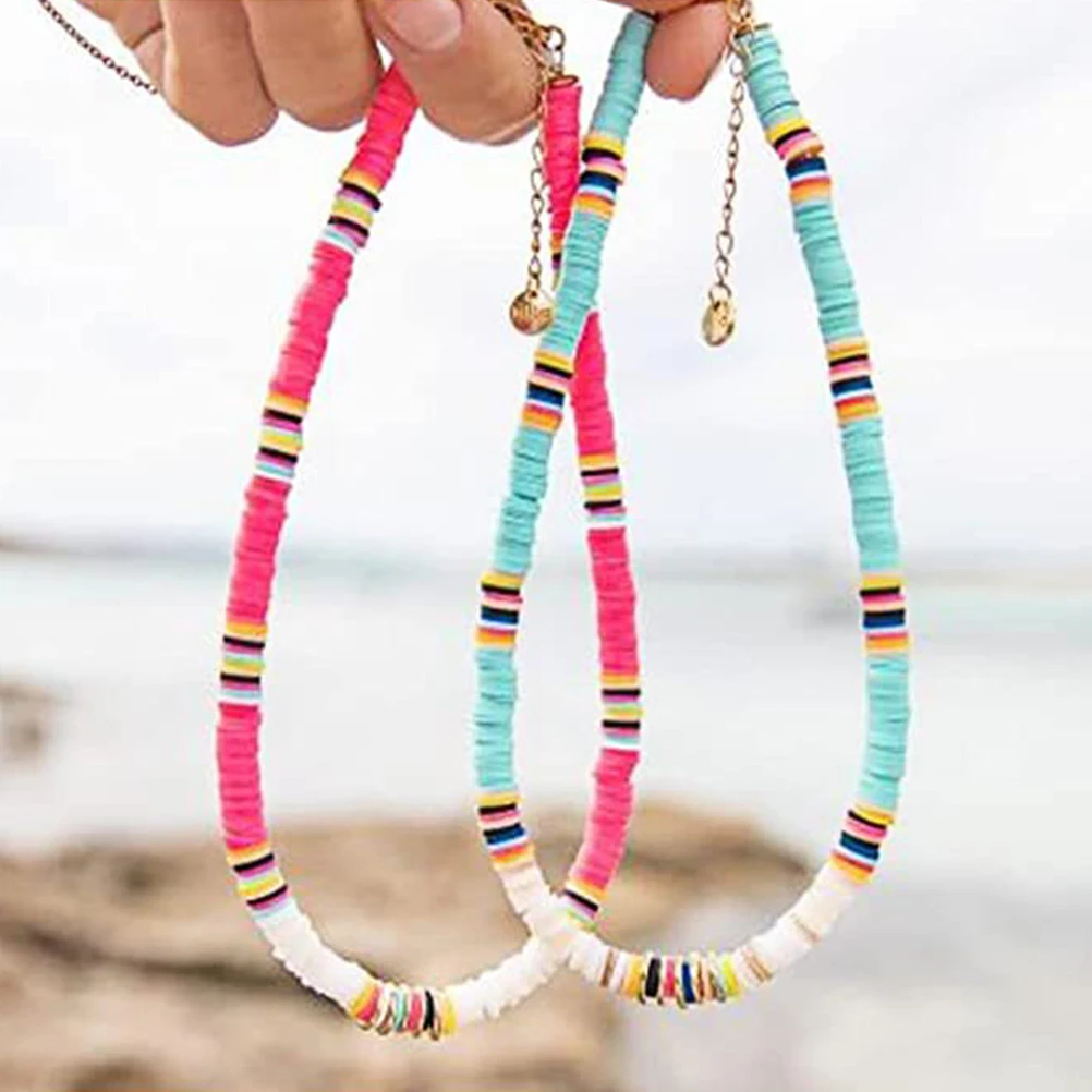 

1 set 48 Colors Polymer Clay Beads Set Each DIY Craft Kits for Jewelry Making Bracelets Accessories Black Stone Metal