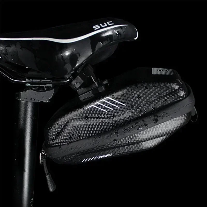 WILD MAN Rainproof Bicycle Saddle Bag Cycling Rear Bag Bike Seat Bag Cycle Seatpost Bag Mtb Accesorios Can Hang Taillight