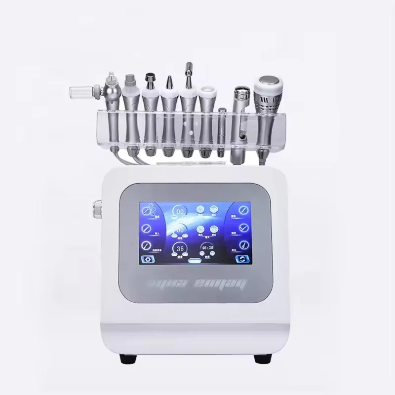 9 in 1 하이드라 워터 더마브레이션 페이셜 하이드로 초음파 피부 스크러버 페이스 리프트 여드름 치료 하이드라 페이스 클렌징 머신