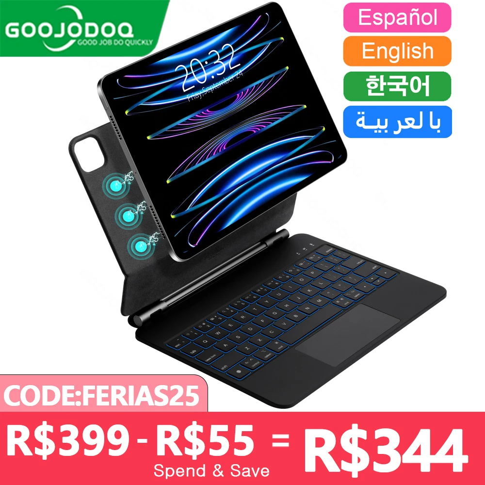 5/5 GOOJODOQ iPad Air キーボードケース A1895 Pro タブレット 5/5 GOOJODOQ iPad Air キーボードケース A1895 Pro
