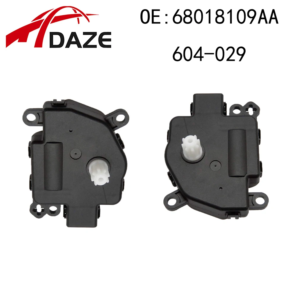 DAZE 68018109AA 604-029 2PCS Heater Blend Door Actuator For Chrysler Dodge Avenger Journey Jeep Patriot Compass Wrangler Ram