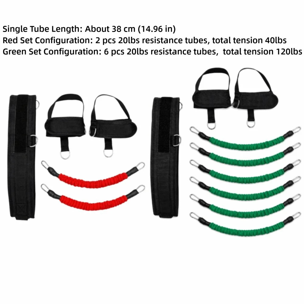 6pcs/10pcs Adjustable Resistance Vertical Jump Trainer High Elasticity Durable Fabric Jump Trainer Band Leg Straps