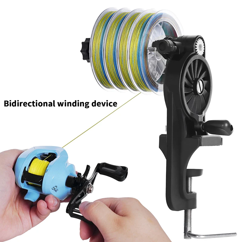 

New Non-slip Fishing Line Spooler Adjustable Fishing Line Winder Table Clamp Reciprocating Fishing Wire Winding Reclaimer