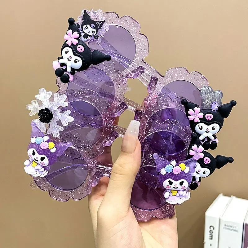 

Cartoon cartoon character Kulomi Cute girl summer high quality sunglasses sunglasses sunglasses sun protection glasses wholesale