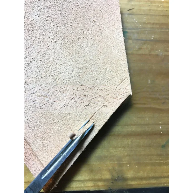 Handmade Leather Groove Pusher Digger DIY Tools