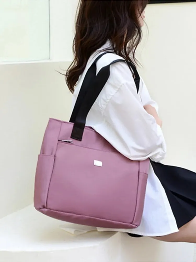 2023 Large Capacity Single Shoulder Bag Fashion Casual Texture Multi-Pocket Tote Bag for Women