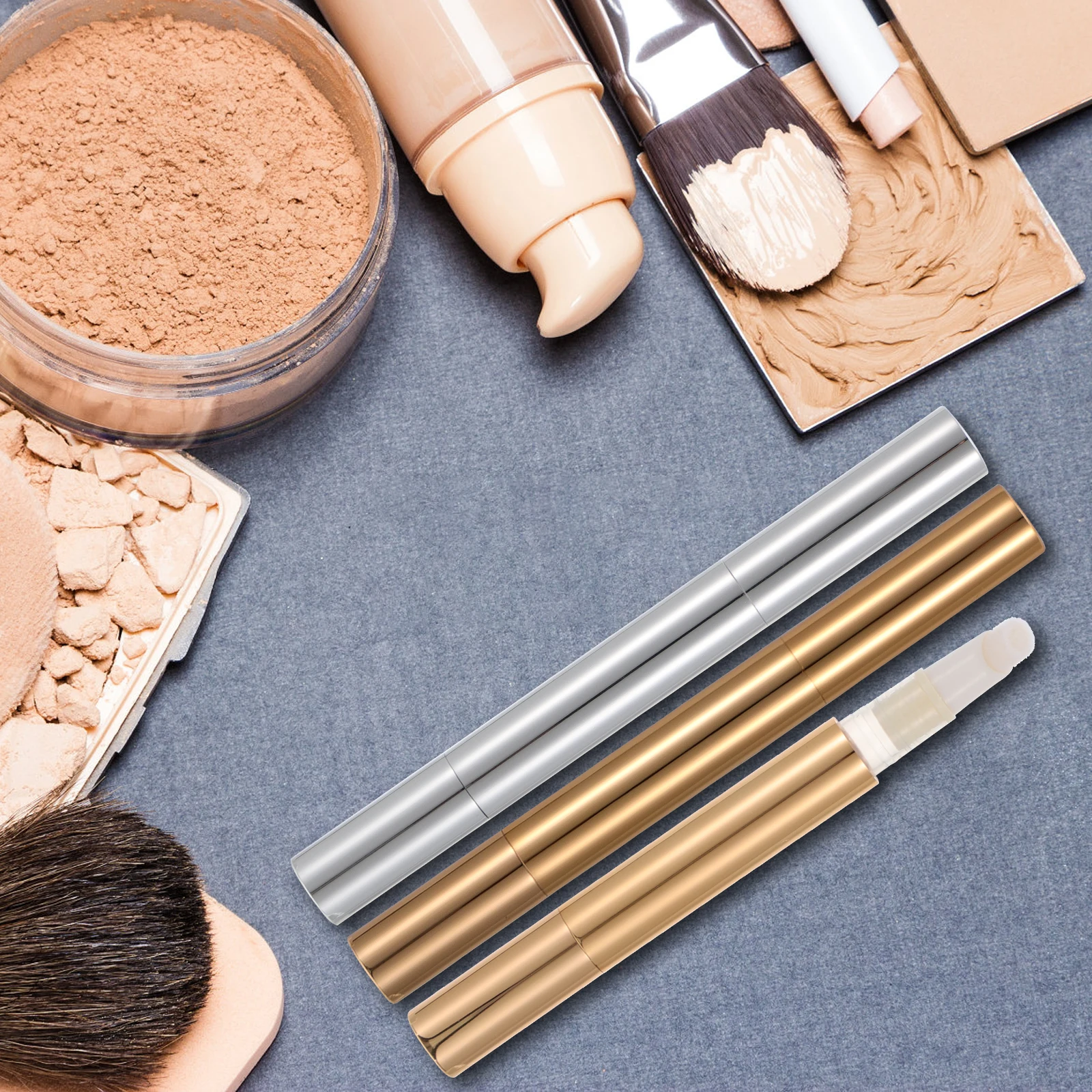 

6pcs 3Ml Empty Lip Gloss Tube Container Applicator Nail Oil Eyelash Liquid Travel Pen Leakproof Design Manicure Tool