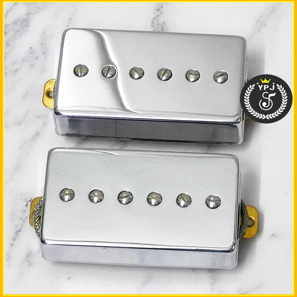 1 SET P90 For Electric Guitar Pickup Alnico 5 Single Coil Set Humbucker Size P 90 Pickups Neck And Bridge Guitars Parts