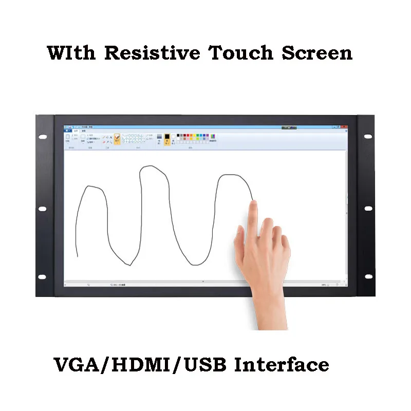 18,5 inch 1920*1080 industriële touch monitor HDMI VGA USB LCD-scherm VESA wandmontage open frame ingebedde monitor voor apparatuur