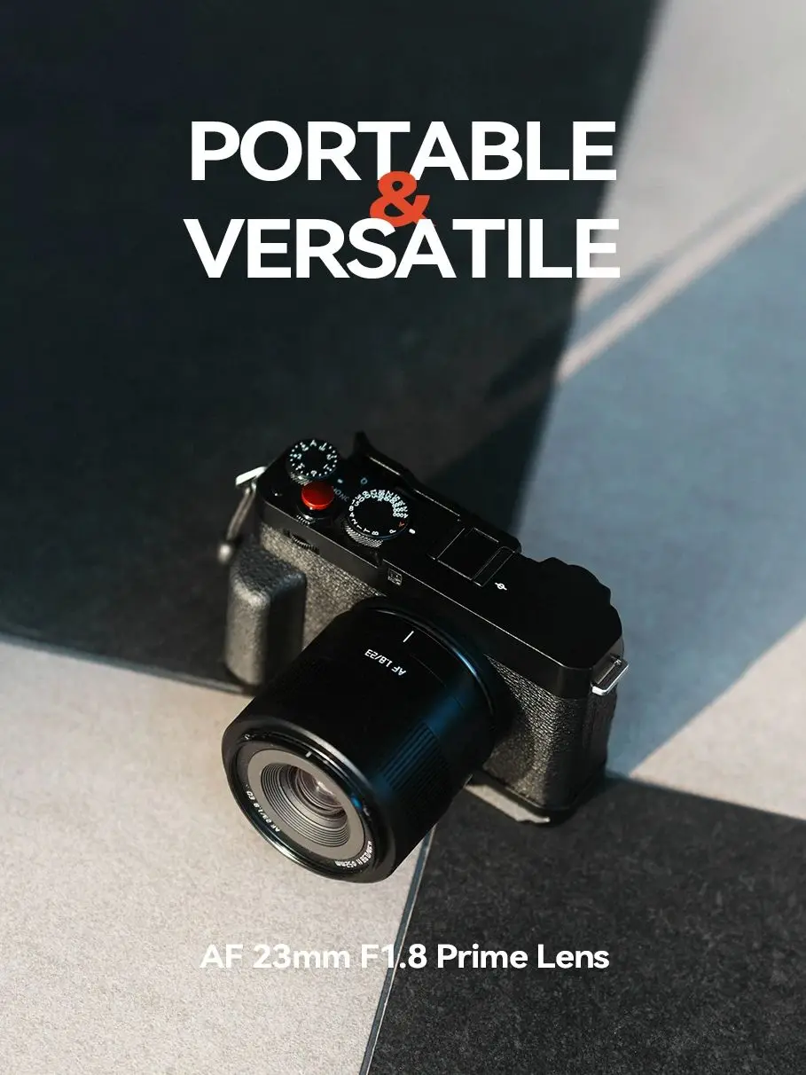 TTARTISAN AF 23mm F1.8 Große Blendenöffnung Autofokus-Objektiv für Kamera, Humanwissenschafts-Fotografie mit Sony E Fujifilm XF-Anschluss XT30