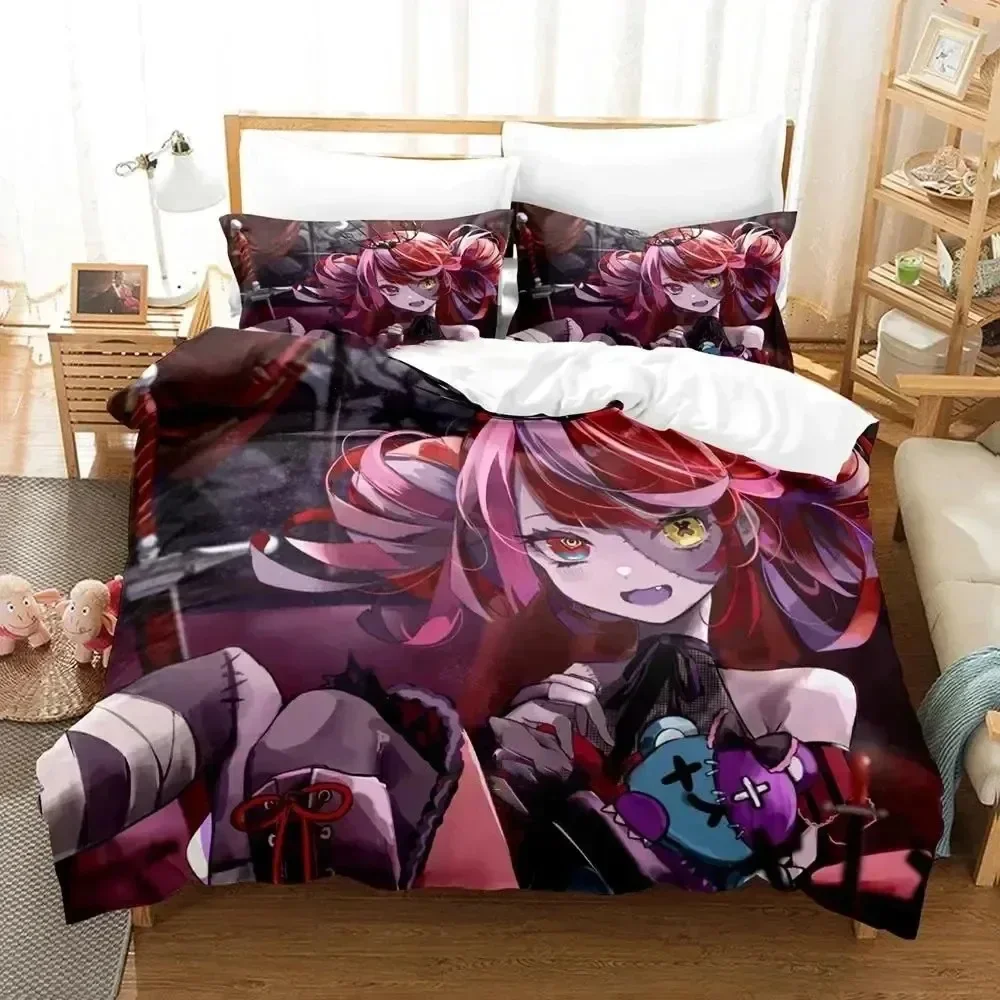 Anime Kureiji Ollie KUREIJI OLLIE Bedding Set 3D Printed Suitable for Bedroom Duvet Cover Set With Pillowcases Kids Home Textile 3