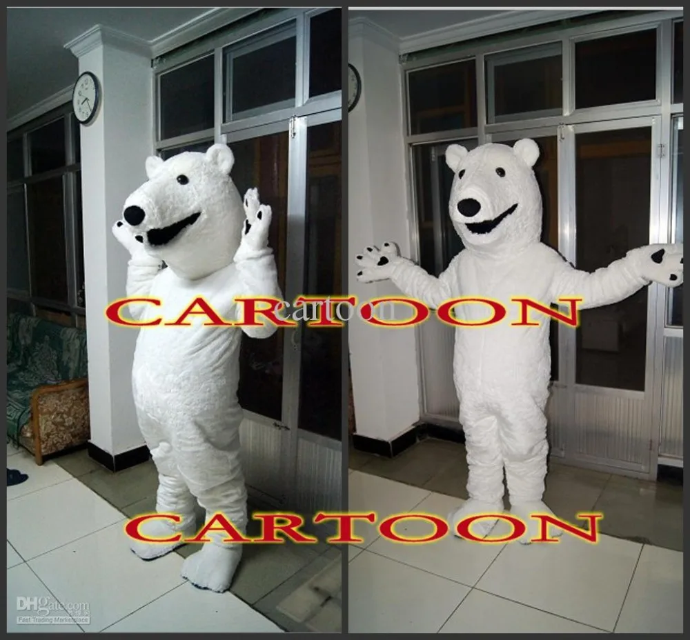 

2025 New Adult Best Sale Foam Cute Polar bear Mascot Costume Christmas Fancy Dress Halloween Mascot Costume
