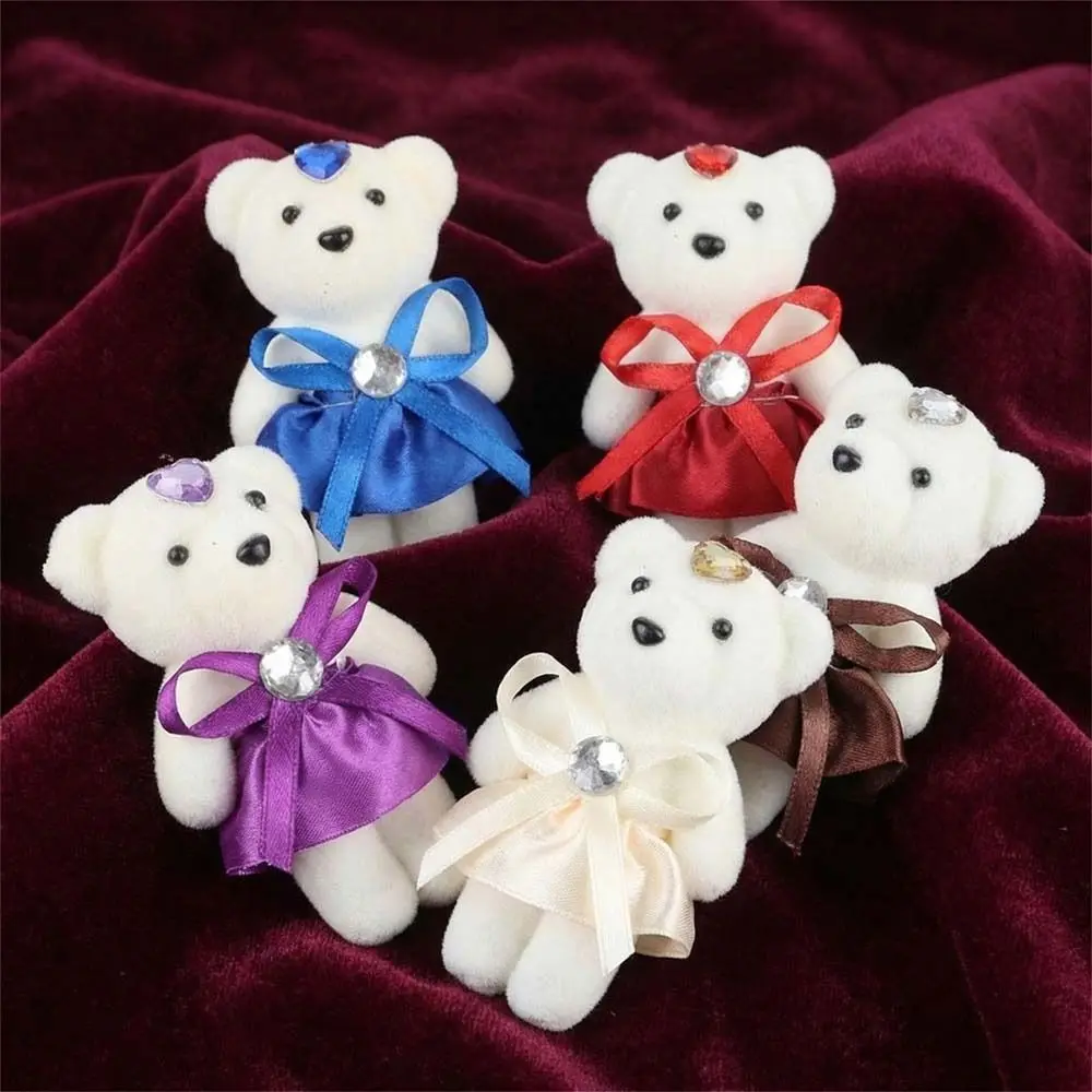 10pcs/set Foam Bear Bear Plush Foam Toys Plush Animal Plush Doll Mini Bear Flower Bouquet 12cm Cartoon Cartoon Bouquet Doll