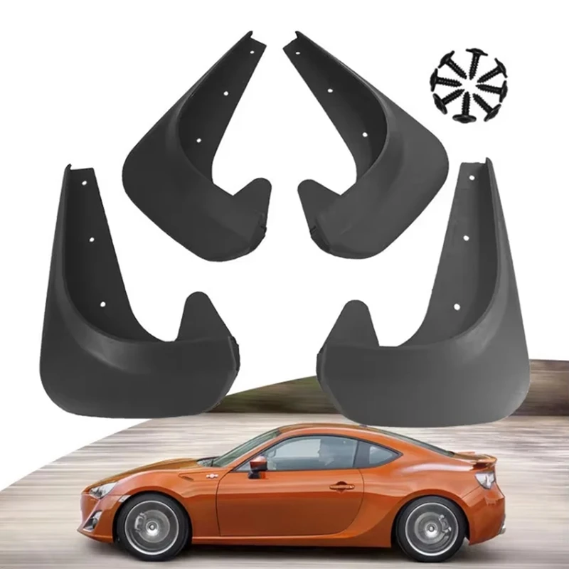 LJL-4Pcs Universal Car Mud Flaps Splash Guards Mudflaps Front Rear Wheel Mudguards Auto Accessories Splash Guards Mudflaps