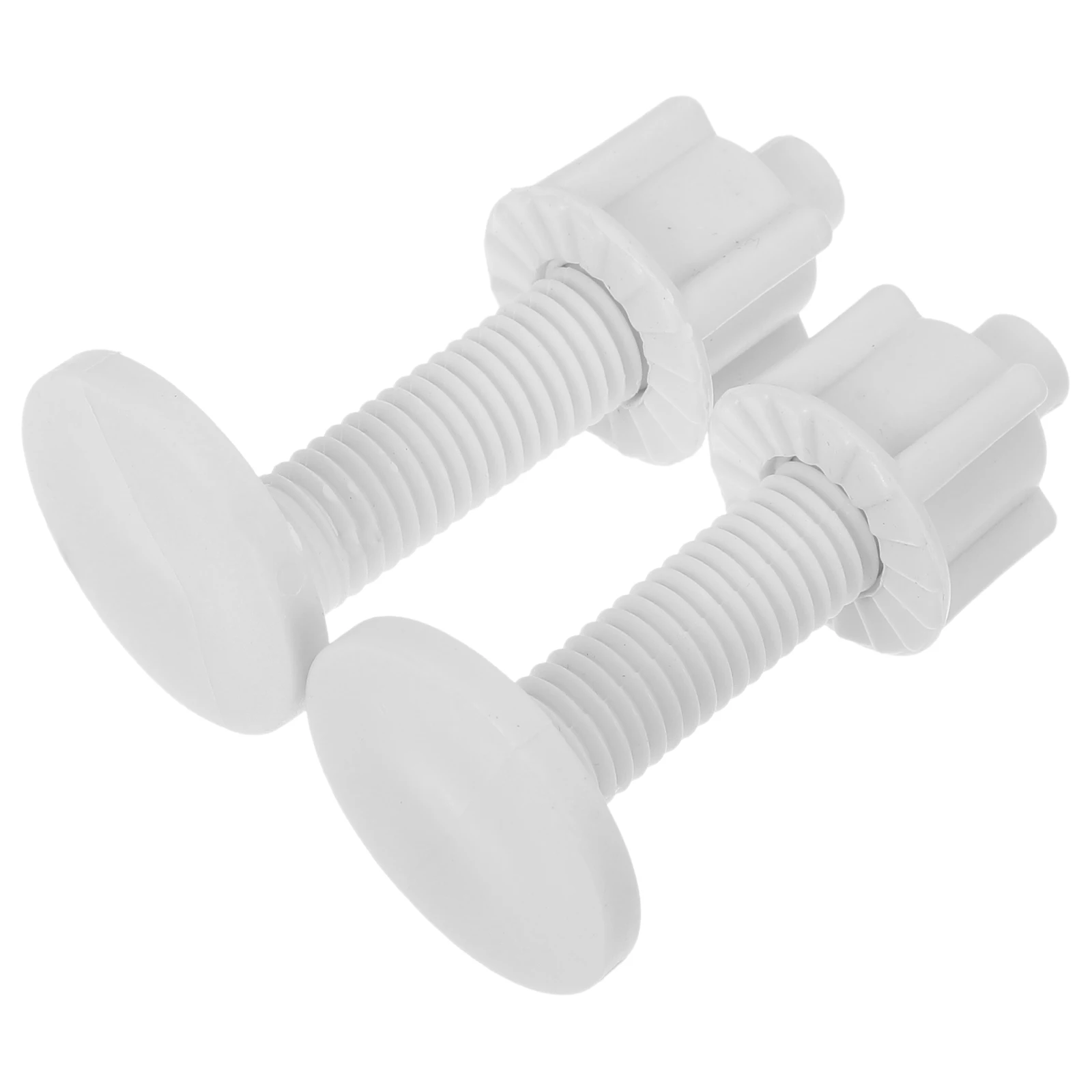 

2pcs Toilet Seat Screws Rubber Expansion Plugs Quick Installation Compatible Most Seats Bolts Nuts Hardware Set Plastic Bathroom