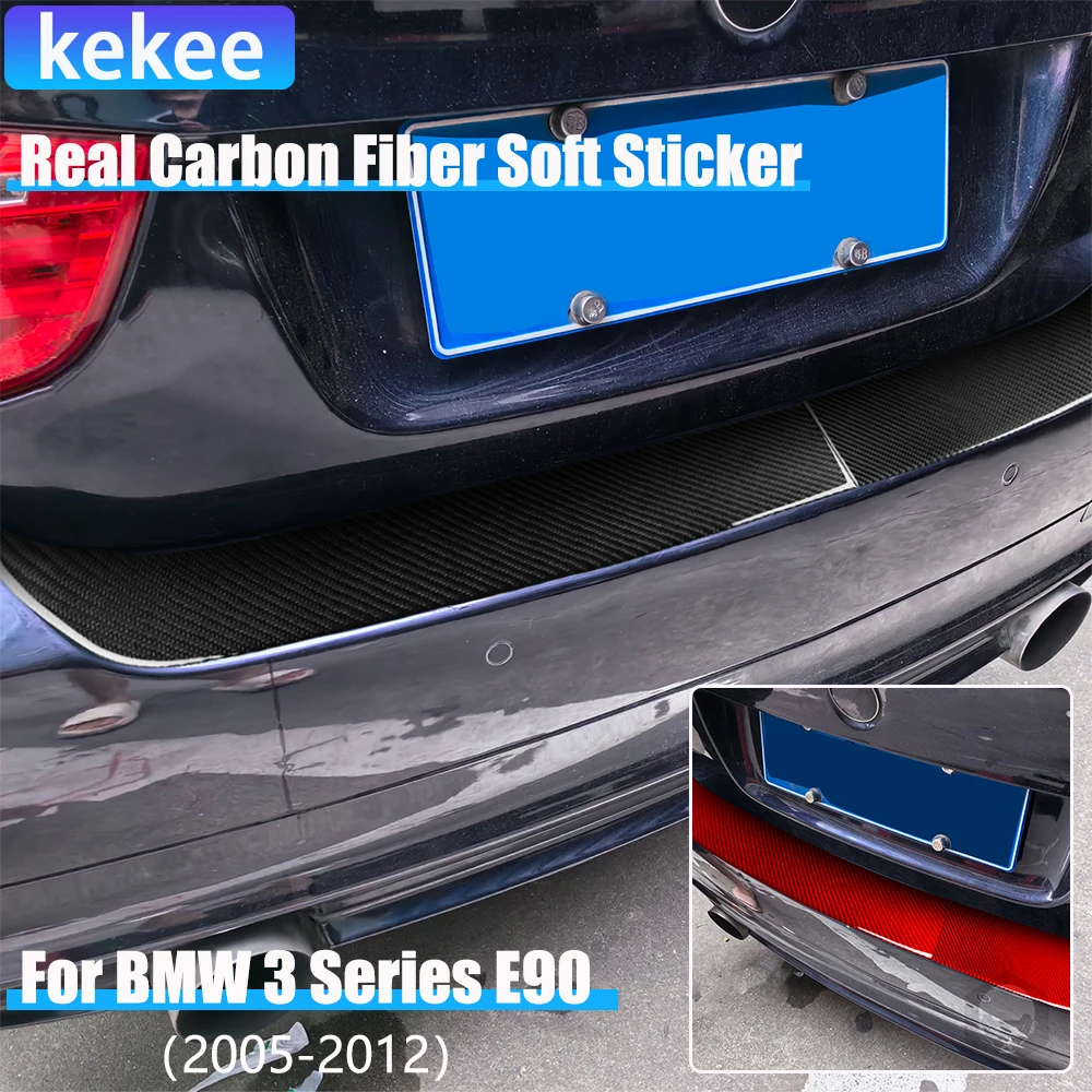

Настоящие автомобильные аксессуары из углеродного волокна, наклейка на панель багажника для BMW 3 серии E90 2005 2006 2007 2008 2009 2010 2011 2012