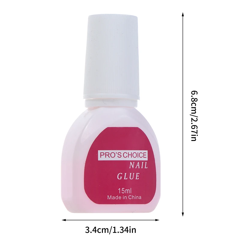 15ml 3S Fast Drying Nail Glue For Nail Tips Super Strong Nail Art Accessories Manicure Tool Rhinestone Gel Glue With Brush