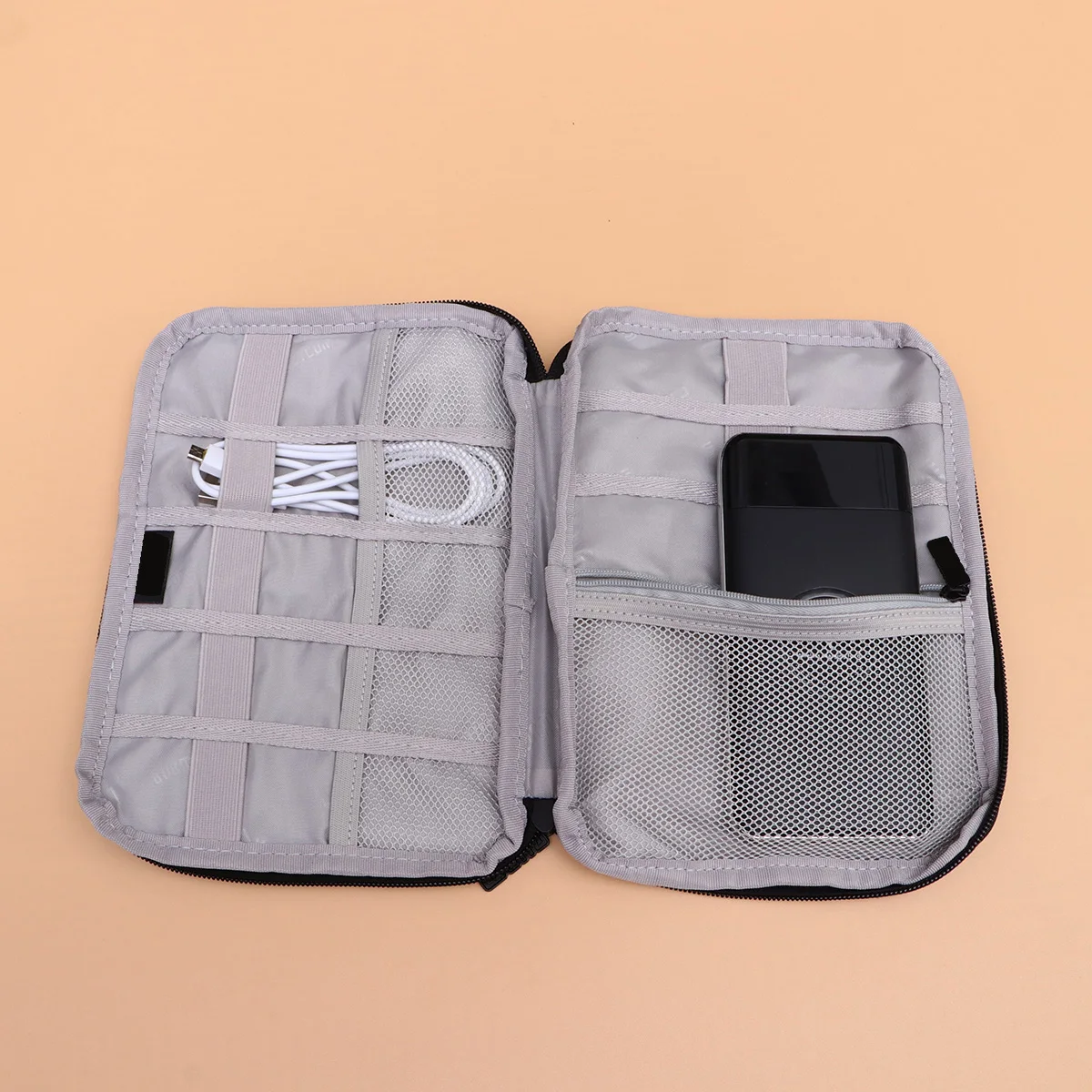 

Headset Storage Box Fashion Storage Case USB Cable Case Zipper Storage Case Data Cable Storage Case