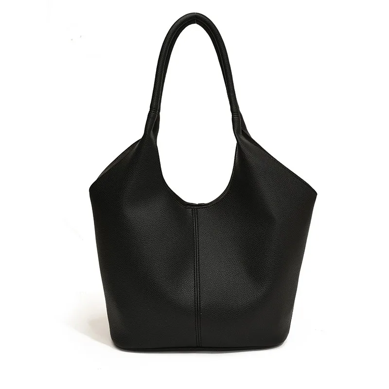 Handbag minimalist versatile large capacity tote bag women 2026 autumn Korean style trendy fashion commuting shoulder bag