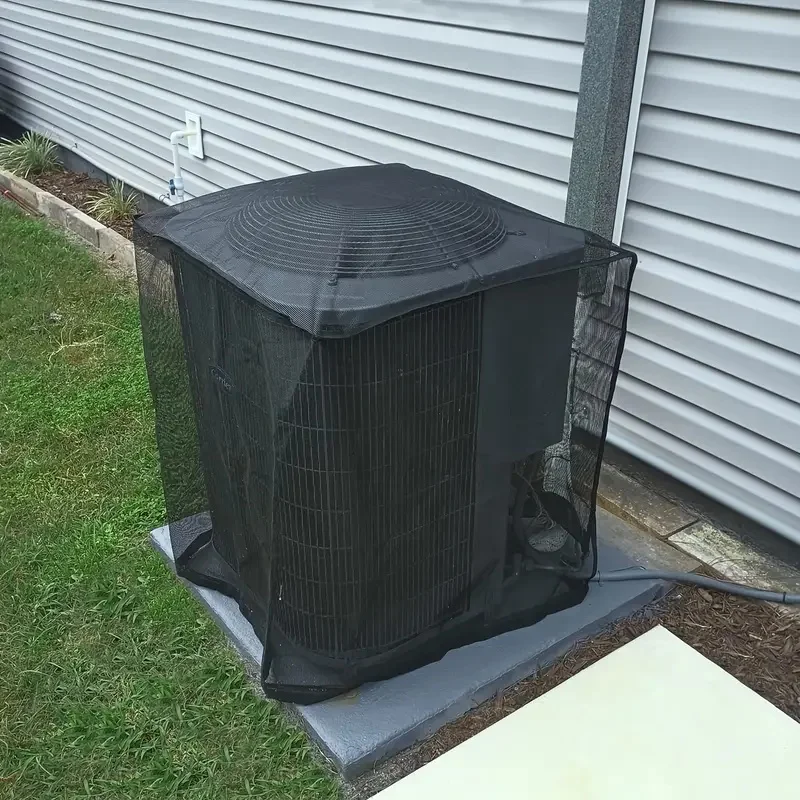 غطاء حماية لتكييف الهواء المركزي - واقي وحدة التيار المتردد الخارجية، مدافع قابل للتعديل ضد الأوراق والأغصان والحطام #6