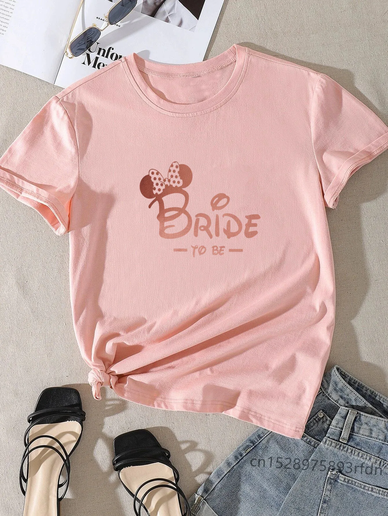 Women Golden Team Bride Squad Arrow Bachelorette T-shirts Girl De La Mariee Evfj Hen Party Tops Tee Lady Birde To Be Clothes