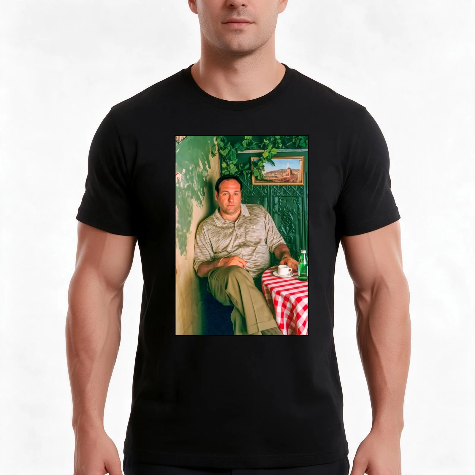 Tony Soprano: The Gabagool Commendatore T-Shirt Summer Casual Cotton Tee Oversized Streetwear Tops Vintage Graphic Print