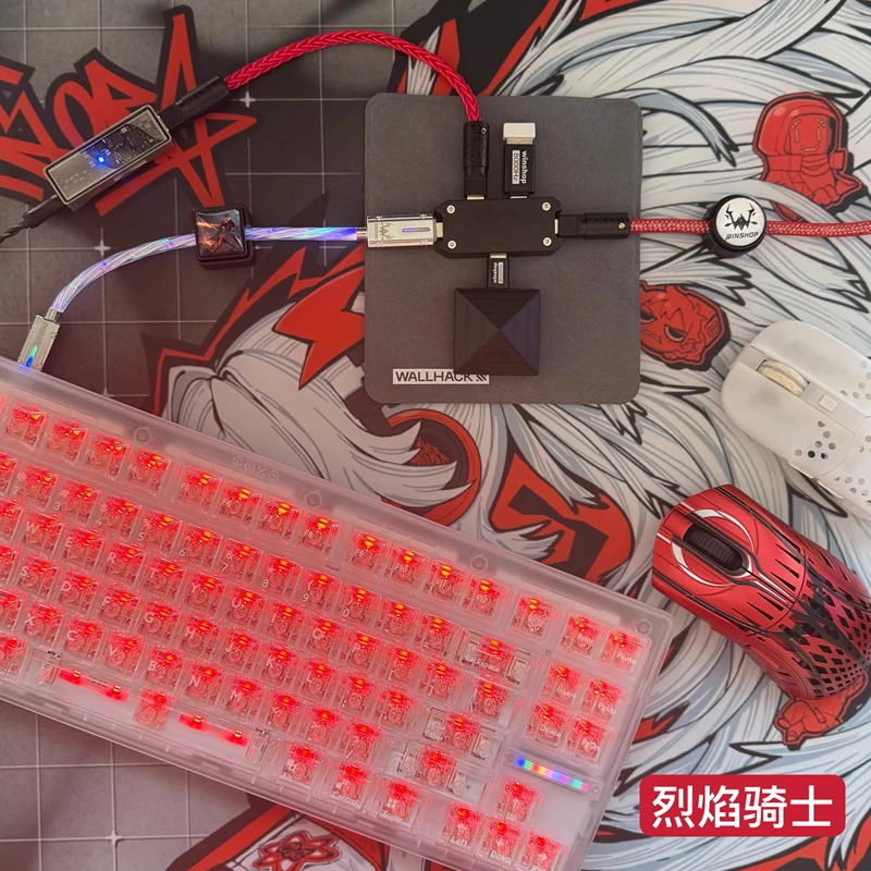 Winshop メカニカルキーボードワイヤー分離可能 1 に 4 8K タイプ C USB ポートデスクトップコンピュータゲーミングキーボードデータケーブルプロフェッショナル